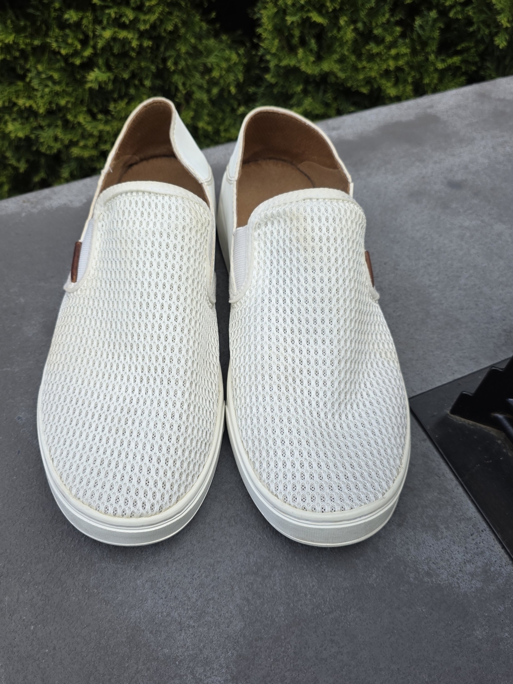 Women's Olukai Slip-On Mesh Casual Shoes - White